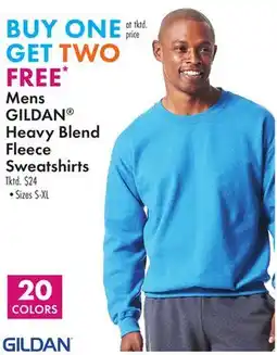 Boscov's Mens GILDAN Heavy Blend Fleece Sweatshirts offer