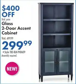 Boscov's Glass 2-Door Accent Cabinet offer