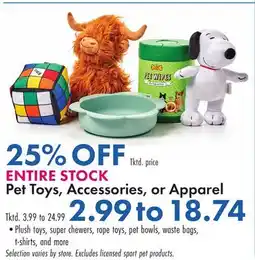 Boscov's ENTIRE STOCK Pet Toys, Accessories, or Apparel offer
