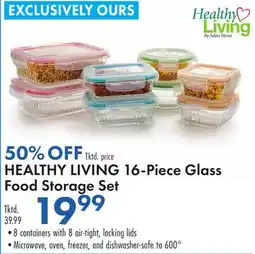 Boscov's HEALTHY LIVING 16-Piece Glass Food Storage Set offer