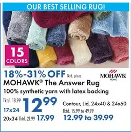 Boscov's MOHAWK The Answer Rug offer