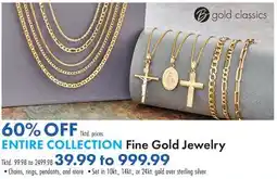 Boscov's ENTIRE COLLECTION Fine Gold Jewelry offer