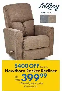 Boscov's La-Z-boy Hawthorn Rocker Recliner offer