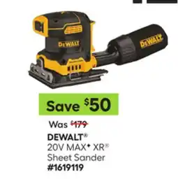 Lowe's 20V MAX XR Sheet Sander offer