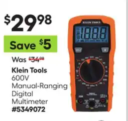 Lowe's 600V Manual-Ranging Digital Multimeter offer