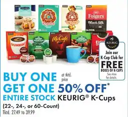 Boscov's ENTIRE STOCK KEURIG K-Cups offer