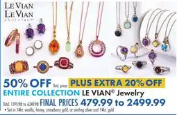 Boscov's LE VIAN Jewelry offer