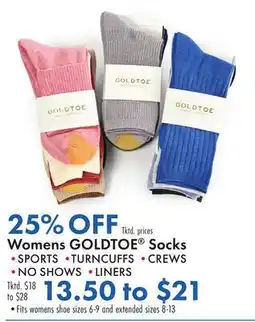 Boscov's Womens GOLDTOE Socks offer