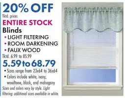 Boscov's Blinds offer