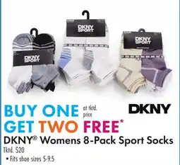 Boscov's DKNY Womens 8-Pack Sport Socks offer
