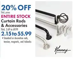 Boscov's ENTIRE STOCK Kenney Curtain Rods & Accessories offer