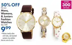 Boscov's Mens, Women's & Juniors Fashion Watches offer