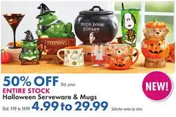 Boscov's Halloween Serveware & Mugs offer