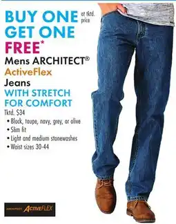 Boscov's Mens ARCHITECT ActiveFlex Jeans offer