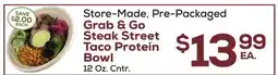DeCicco & Sons Store-Made, Pre-Packaged Grab & Go Steak Street Taco Protein Bowl offer