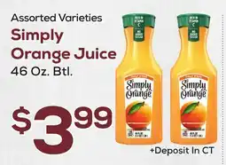 DeCicco & Sons Simply Orange Juice offer
