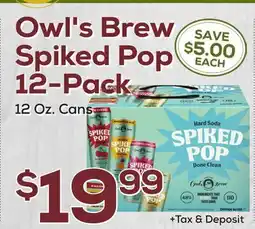 DeCicco & Sons Owl's Brew Spiked Pop 12-Pack offer