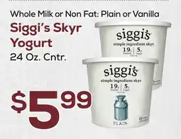 DeCicco & Sons Siggi's Skyr Yogurt offer