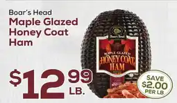 DeCicco & Sons Boar's Head Maple Glazed Honey Coat Ham offer