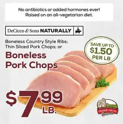 DeCicco & Sons Boneless Pork Chops offer