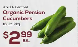 DeCicco & Sons U.S.D.A. Certified Organic Persian Cucumbers offer