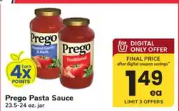 ACME Prego Pasta Sauce offer