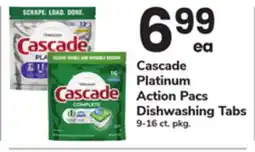 ACME Cascade Platinum Action Pacs Dishwashing Tabs offer