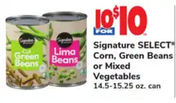 ACME Signature SELECT Corn, Green Beans or Mixed Vegetables offer