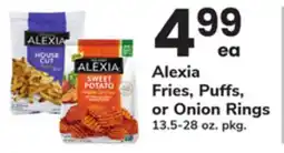 ACME Alexia Fries, Puffs, or Onion Rings offer