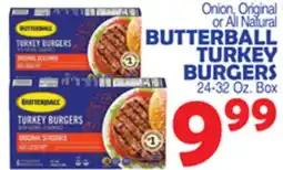 Bravo Supermarkets BUTTERBALL TURKEY BURGERS offer