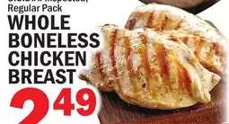 Bravo Supermarkets WHOLE BONELESS CHICKEN BREAST offer
