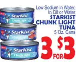 Bravo Supermarkets STARKIST CHUNK LIGHT TUNA offer