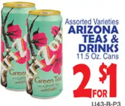 Bravo Supermarkets ARIZONA TEAS & DRINKS offer