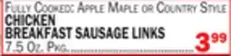 Bravo Supermarkets CHICKEN BREAKFAST SAUSAGE LINKS offer