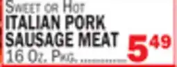 Bravo Supermarkets ITALIAN PORK SAUSAGE MEAT offer