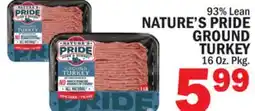 Bravo Supermarkets NATURE'S PRIDE GROUND TURKEY offer