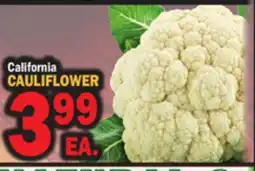 Bravo Supermarkets CAULIFLOWER offer