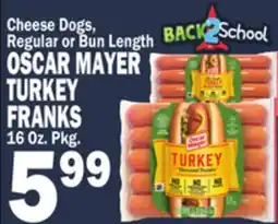 Bravo Supermarkets OSCAR MAYER TURKEY FRANKS offer