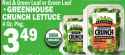 Bravo Supermarkets GREENHOUSE CRUNCH LETTUCE offer