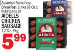 Bravo Supermarkets AIDELLS CHICKEN SAUSAGE offer