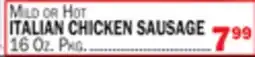 Bravo Supermarkets ITALIAN CHICKEN SAUSAGE offer