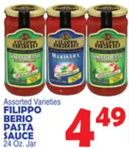 Bravo Supermarkets FILIPPO BERIO PASTA SAUCE offer