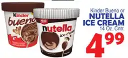 Bravo Supermarkets NUTELLA ICE CREAM offer