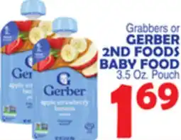 Bravo Supermarkets Grabbers or GERBER 2ND FOODS BABY FOOD offer