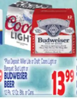 Bravo Supermarkets BUDWEISER BEER offer