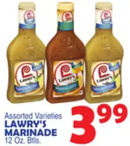 Bravo Supermarkets LAWRY'S MARINADE offer