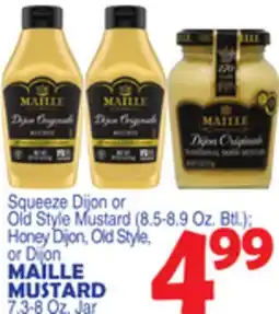 Bravo Supermarkets MAILLE MUSTARD offer