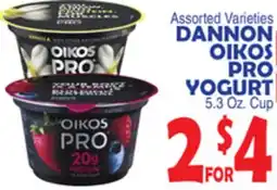 Bravo Supermarkets DANNON OIKOS PRO YOGURT offer