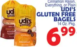Bravo Supermarkets UDI'S GLUTEN FREE BAGELS offer