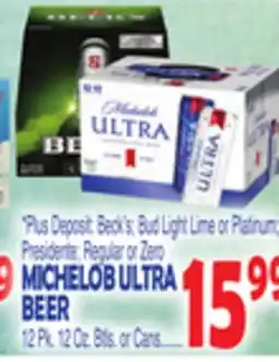 Bravo Supermarkets MICHELOB ULTRA BEER offer
